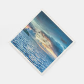 ボラボラ美しい夕日 スタンダードランチョンナプキン (角)