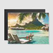 ボラボラ（ボラボラ島）マグネティックカード (正面/裏面)