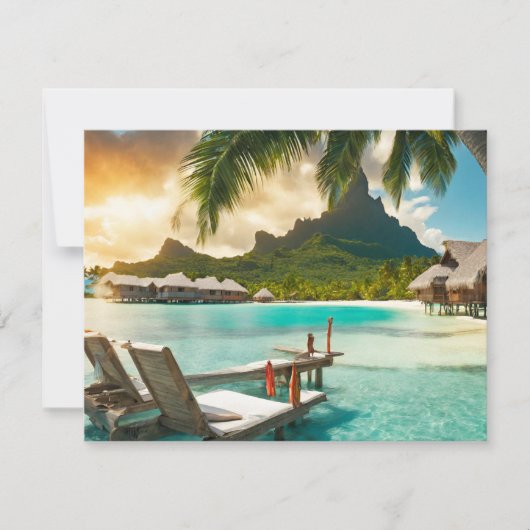 ボラボラ（ボラボラ島） 招待状 (正面)