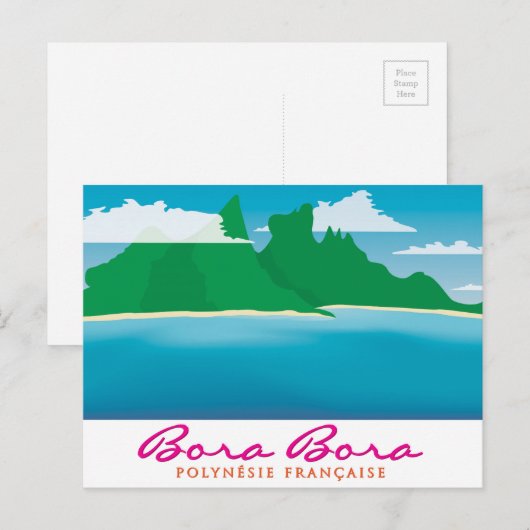 ボラボラ ポストカード (正面/裏面)
