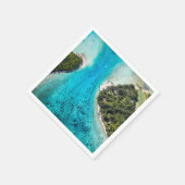 ボラボラ – 海への経路 スタンダードカクテルナプキン (角)