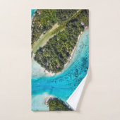 ボラボラ – 海への経路 バスタオルセット (ハンドタオル)