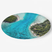 ボラボラ – 海への経路 ペーパープレート (アングル)