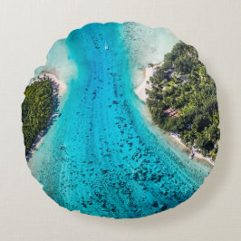 ボラボラ – 海への経路 ラウンドクッション