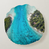 ボラボラ – 海への経路 ラウンドクッション (裏面)