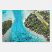 ボラボラ – 海への経路 ラッピングペーパーシート (正面)