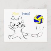 ボラボール猫カード ポストカード (正面)