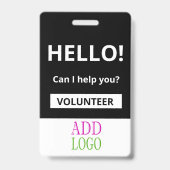 ボランカスタムティア – 写真パス – 名前IDバッジ バッジ (正面)