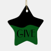 ボランティもっとも偉大ア:贈り物は与え自分 セラミックオーナメント (右)