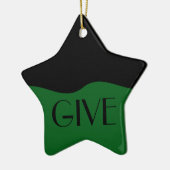 ボランティもっとも偉大ア:贈り物は与え自分 セラミックオーナメント (左)