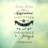 ボランティアありがとう ウィンドウサイン (シート3)