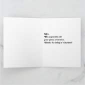 ボランティアおもしろいサンキューカード サンキューカード (内部)