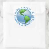 ボランティアが世界を変える スクエアシール (バッグ)