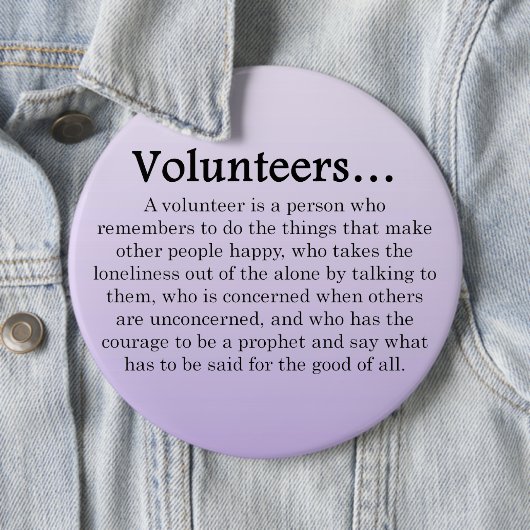 ボランティアが勇気を出して他救済の人に歯垢を付ける 缶バッジ (インサイチュ)