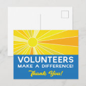 ボランティアが変わる 感謝 ポストカード (正面/裏面)