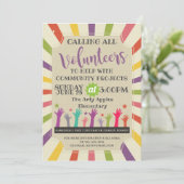 ボランティアが必要、ヴィンテージ招待カーニバル 招待状 (スタンド正面)