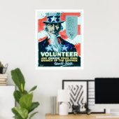 ボランティアとブランチの選択(US02082) ポスター (ホームオフィス)