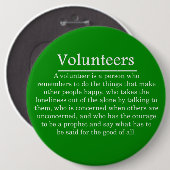 ボランティアに他を救済する勇気があります 缶バッジ (正面&裏面)