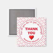 ボランティアに感謝素晴らし マグネット (正面/裏面)