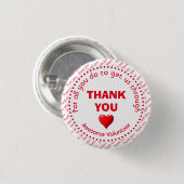 ボランティアのカスタマイズ素晴らしに感謝 缶バッジ (正面&裏面)