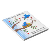 ボランティアの人が違いを生む ノートパッド (アングル)