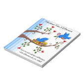 ボランティアの人が違いを生む ノートパッド (回転)