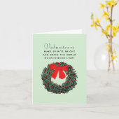 ボランティアの休日の感謝カード カード (黄色い花)