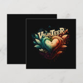 ボランティアの心 招待状 (正面/裏面)