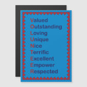 ボランティアの感謝していハートRed Blue (正面/裏面)