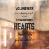 ボランティアの感謝の週感謝してい記 ウィンドウサイン (シート2)