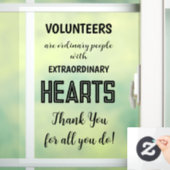 ボランティアの感謝の週感謝してい記 ウィンドウサイン (ホーム)