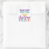 ボランティアの感謝の週感謝してい間あなた スクエアシール (バッグ)