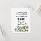ボランティアの感謝の週 カード (正面/裏面インサイチュ)