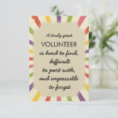 ボランティアの感謝の週 カード (スタンド正面)