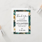 ボランティアの感謝の週 カード (正面/裏面インサイチュ)