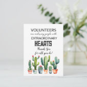 ボランティアの感謝週間カード ポストカード (スタンド正面)
