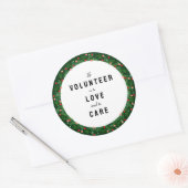ボランティアの感謝 ラウンドシール (封筒)