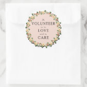 ボランティアの感謝 ラウンドシール (バッグ)