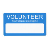 ボランティアの接着剤名バパーソナライズされたッドブルー ラベル (正面)