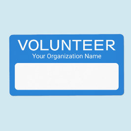 ボランティアの接着剤名バパーソナライズされたッドブルー ラベル