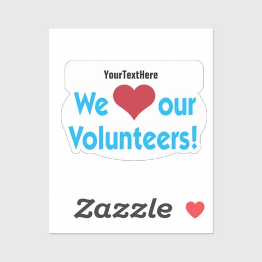 ボランティアの方々に団体や組織名を シール (シート)