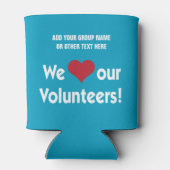 ボランティアの皆さん、ハート・アイコンが大好き 缶クーラー (裏面)