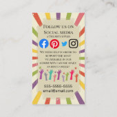 ボランティアの脆弱なcovid-19サポートコミュニティ 名刺 (裏面)