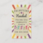 ボランティアの脆弱なcovid-19サポートコミュニティ 名刺 (正面)