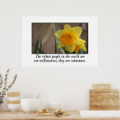 ボランティアは世界で最も裕福な人々である ポスター (キッチン)