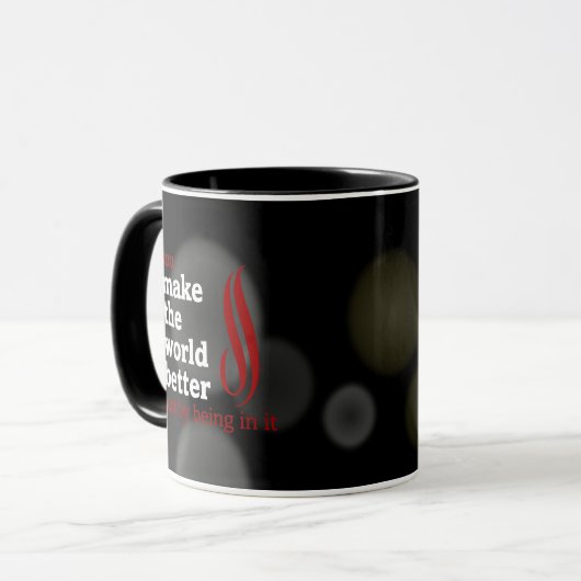 ボランティアは世界をそれのいることによってよりよくさせます マグカップ (正面左)