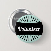 ボランティアは助けのレトロのヴィンテージの案内係のための私に尋ねます 缶バッジ (正面&裏面)