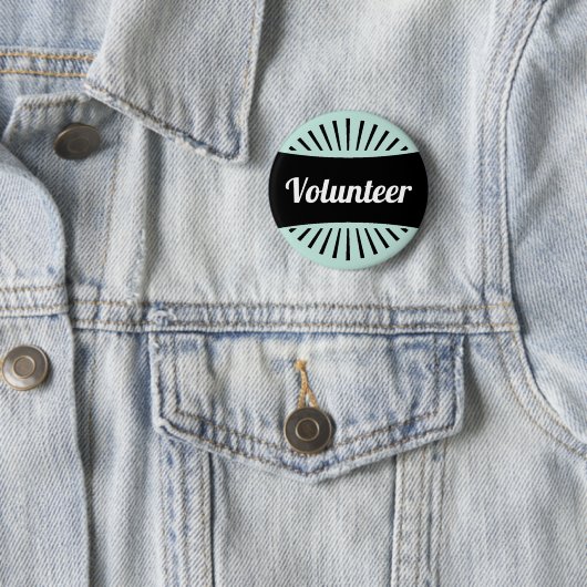 ボランティアは助けのレトロのヴィンテージの案内係のための私に尋ねます 缶バッジ (インサイチュ)