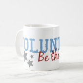 ボランティアは変更です コーヒーマグカップ (正面左)