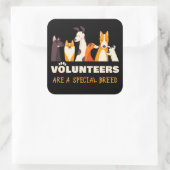 ボランティアは犬専用シェルター スクエアシール (バッグ)